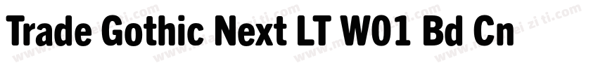 Trade Gothic Next LT W01 Bd Cn字体转换